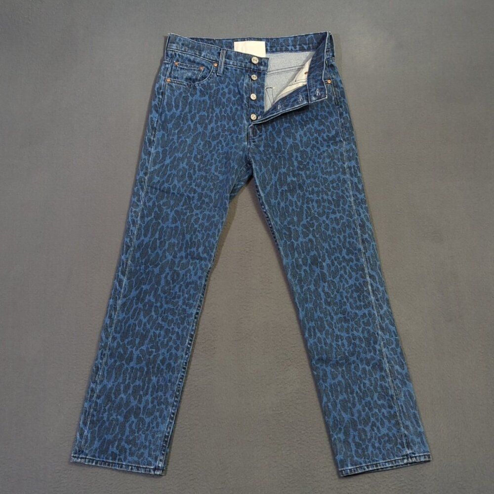 Mother Superior Jeans Women's 27 Blue The Tomcat Ankle In Sinister Denim
